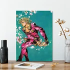 Аниме плакат Звездная Платина, Джоджо манга, художественный холст, украшение для стены, печать для гостиной, детской комнаты, дома, спальни, декоративная живопись