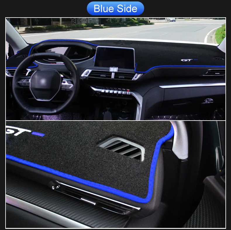 Для peugeot 3008 GT 5008 LHD/RHD Приборная панель автомобиля Избегайте светильник покрытия коврики анти-УФ ковры колодки протектор Аксессуары