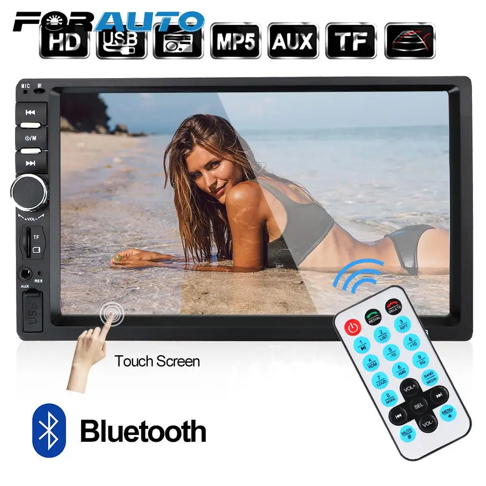 

Touch Screen HD Multimedia Player 7010B /7012B/7018B Car 7" MP5/FM Player 2Din Car Radio Player Car Reversing Display