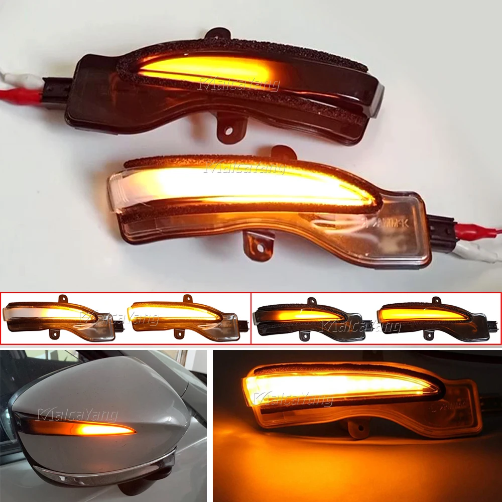 

2pcs LED Dynamic Turn Signal Blinker Lights Side Mirror Indicator Flasher Lamp For Mazda CX-3 CX3 2015-2018 CX-4 CX4 CX-5 CX5 KE