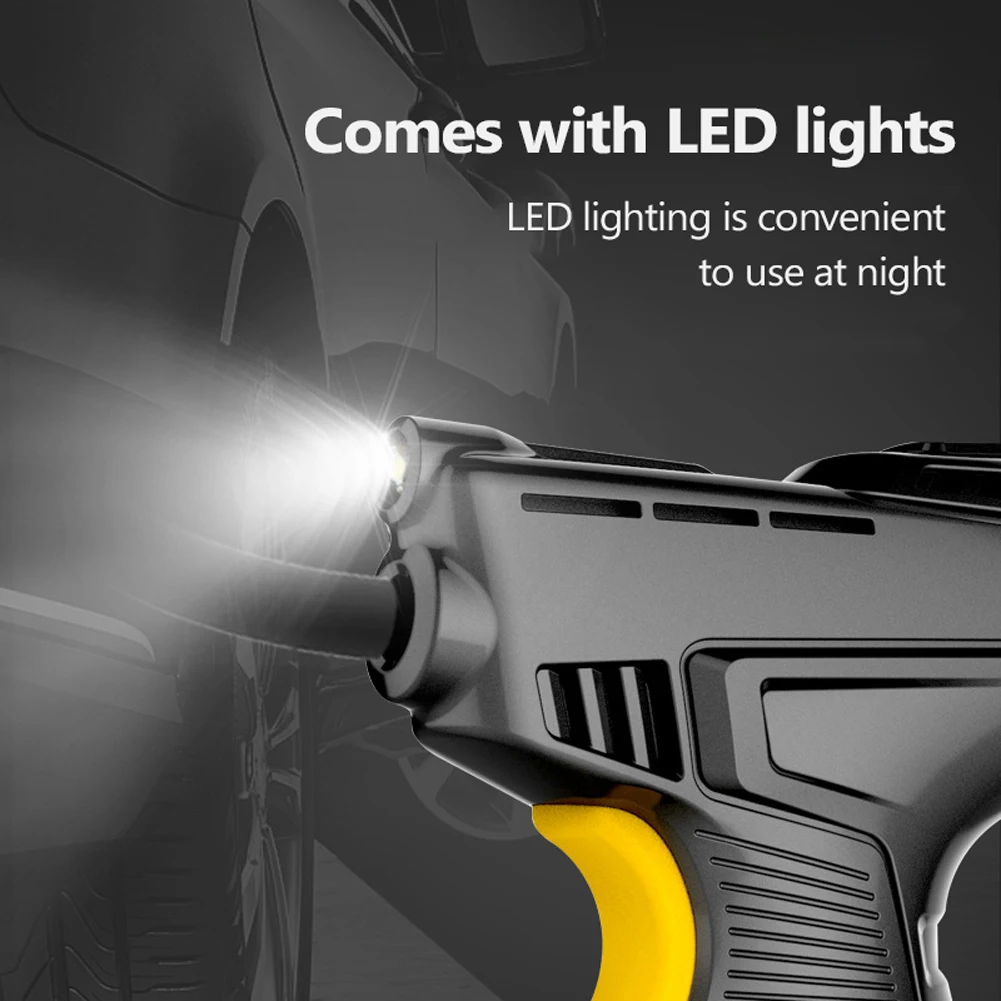 

120W Wireless Car Air Inflator Compressor Handheld Rechargeable Tire Inflator Digital Display Inflatable Pump Pressure