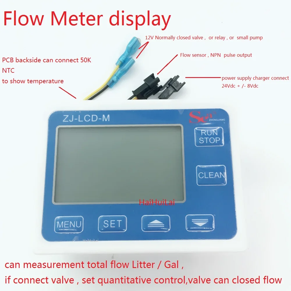 ZJ-LCD-M контроллер расходомера + 3 &quotDN80 Холла Датчик расхода воды | Инструменты