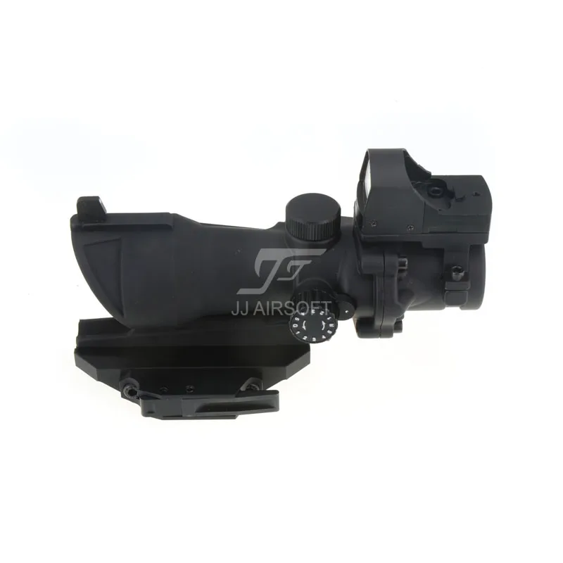 JJ Airsoft ACOG Style 4x32 прицел красный/зеленый сетка/освещение с мини красной точкой и