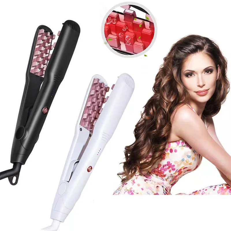

Newest Corrugated Fluffy Hair Iron Corn Curly Styling Wave Convenient Crimping Hair Iron Crimper Tools Volumizing Hair Irons