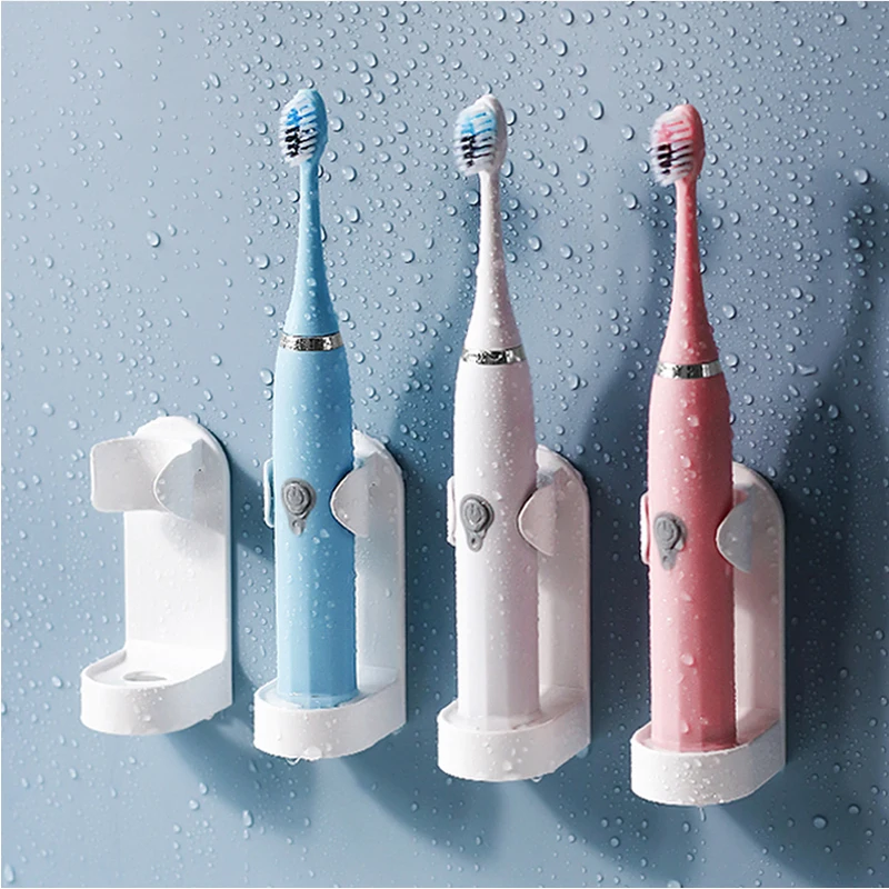 

ElectricToothbrush Holder Traceless Stand Rack Organizer Wall-Mounted Holder Space Saving Bathroom Accessories for Toothpaste