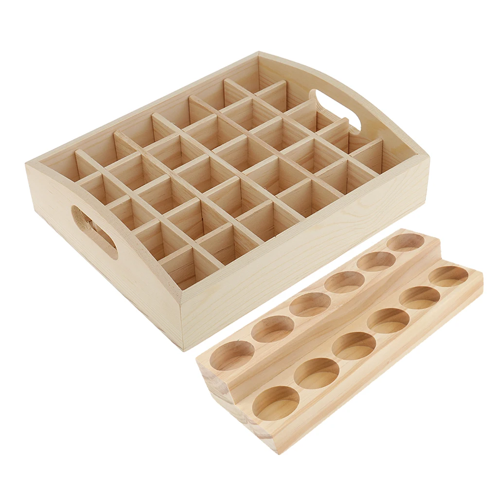 2 шт. деревянная коробка для эфирных масел демонстрационный Чехол Органайзер