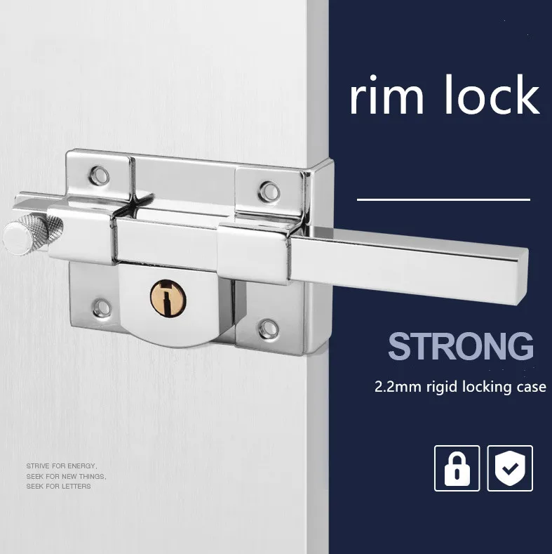 

2021 Latest Door Bolt Garden Iron Door Fireproof Door Lock Plug Iron Anti-Theft Non-Mechanical Bolt Lock on Grip Ultralight