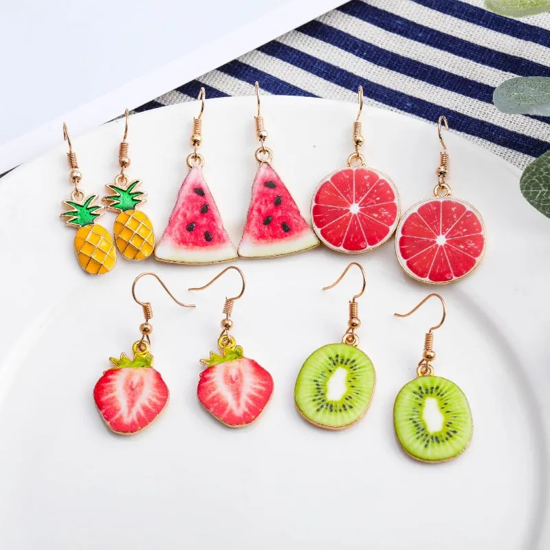 

Women New Summer Fruit Dangle Earrings Jewelry Gifts