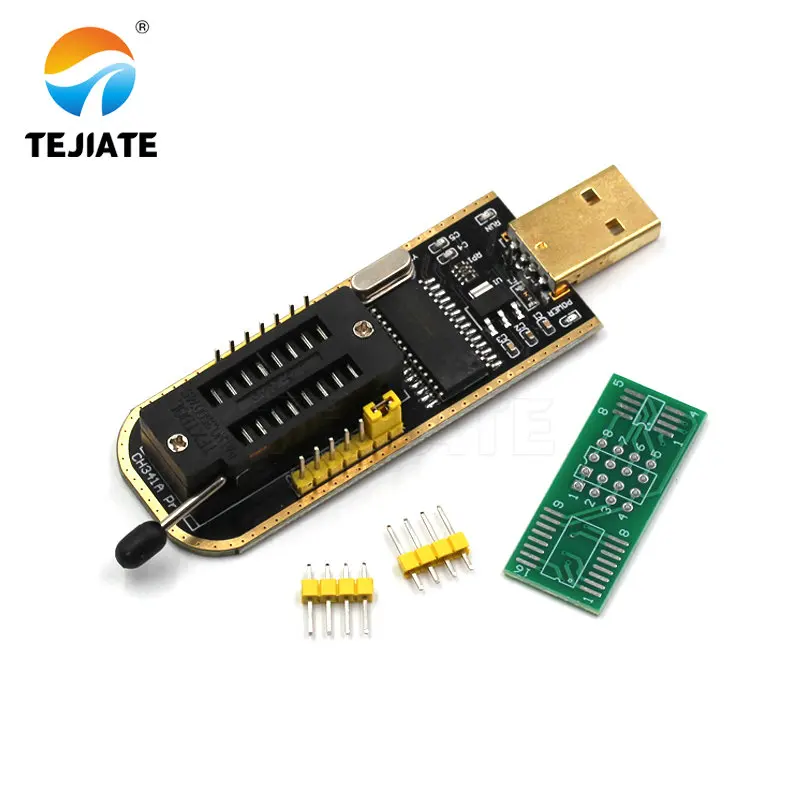 Модульный программатор WCH341A, 1 шт., рефлексный модуль золотого цвета, USB, материнская плата, маршрутизация, ЖК-дисплей, BIOS/FLASH/24/25 DVD-RW