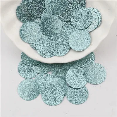 light blue 20g Flat Round Sequins Loose Paillettes 20mm Sewing Cloth Wedding Home Decoration Sequin For Crafts Lentejuelas Costura 20g - Цвет: light blue 20g
