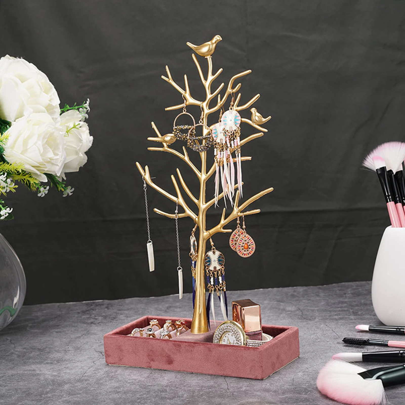 

1 шт., металлическая подставка для украшений в виде птиц