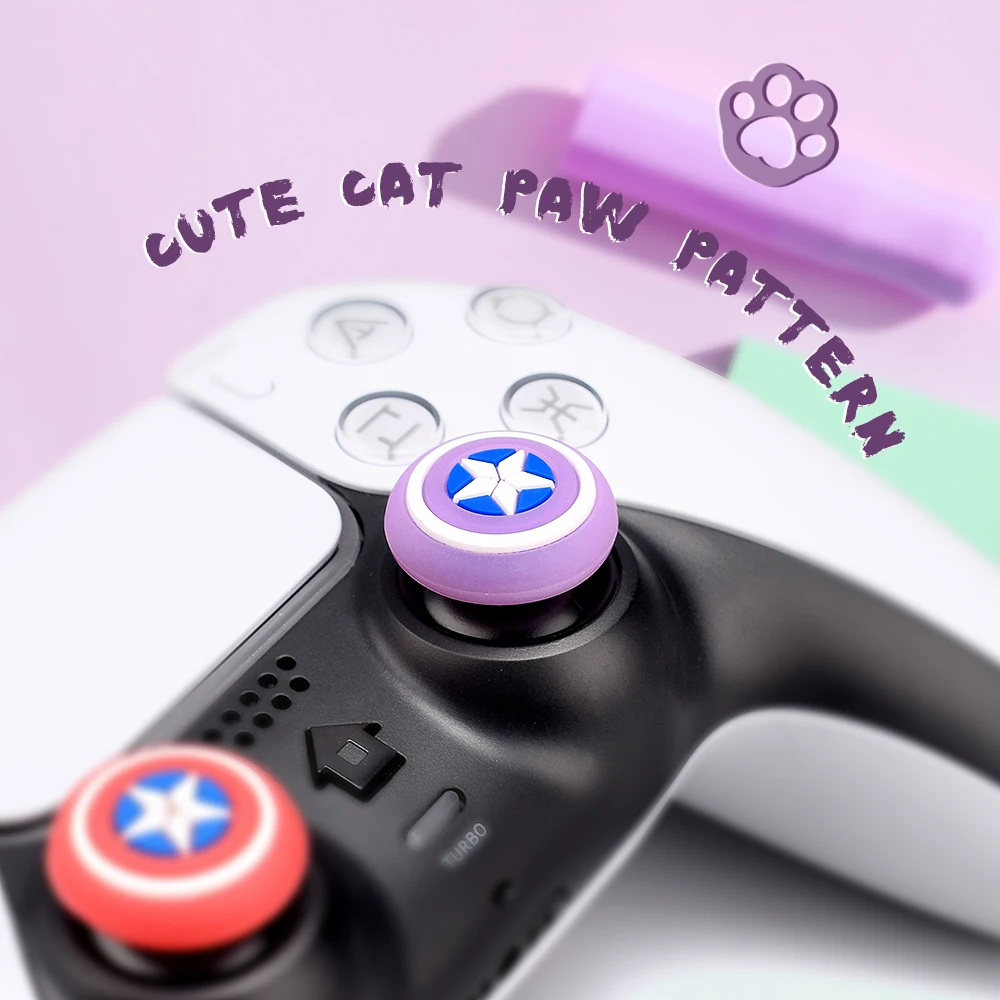 1 шт. мягкая крышка для джойстика с подсветкой контроллера Playstation5 Ps5/ps4/ps3/ps2/xbox |