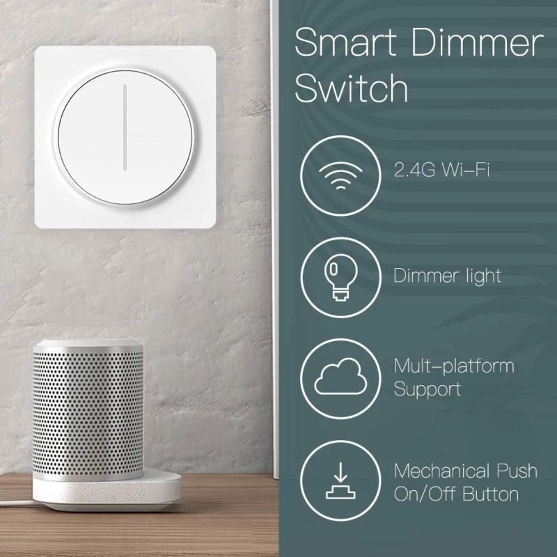 

86 Type WiFi Smart Touch Light Dimmer Switch 100-240V Smart Life/Tuya APP Remote Control Work With Alexa Google Home Switch