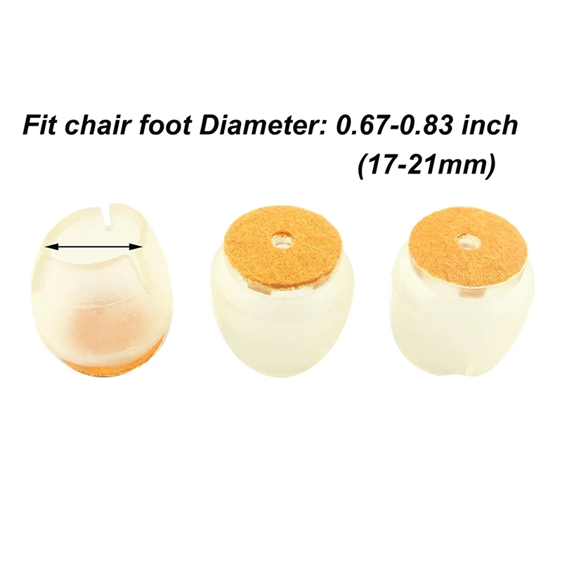 Прозрачные силиконовые колпачки для ножек стола стула защитные пола с