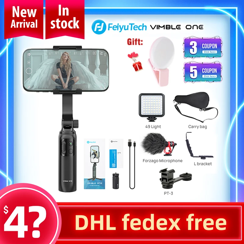 Ручной Стабилизатор FeiyuTech Vimble One селфи Палка для Youtube видео в прямом эфире pk dji