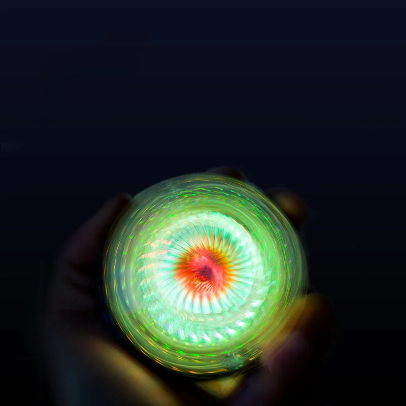 Радужный светодиодный мяч для расслабления мышц на запястье расслабляющий шар