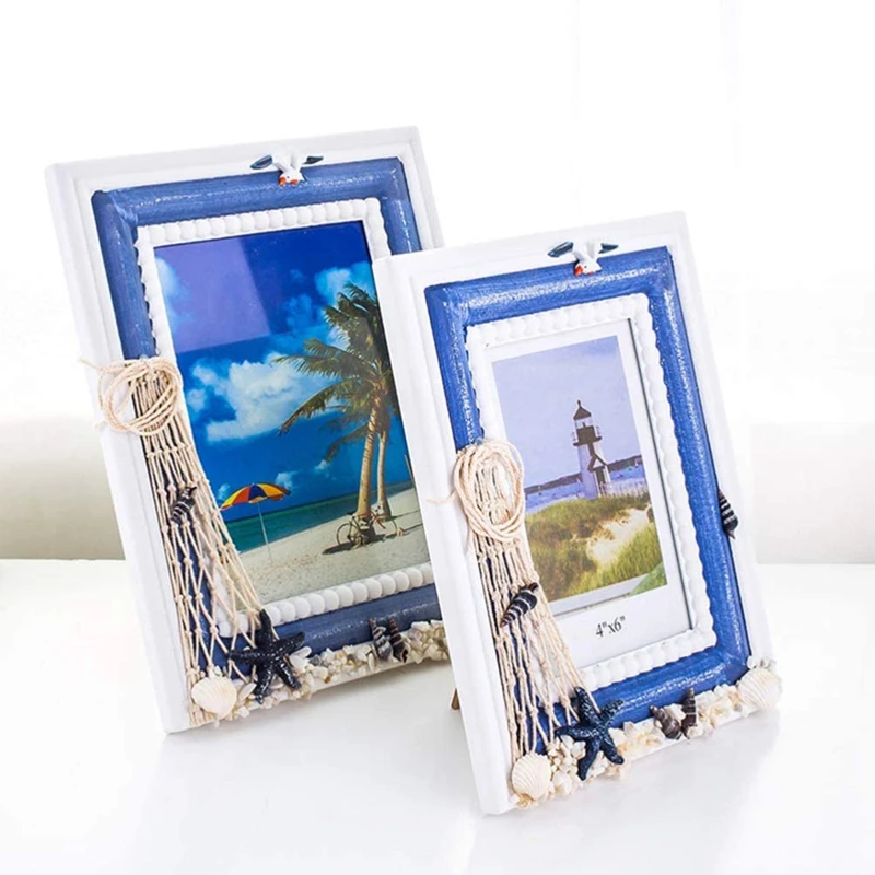 Деревянная рамка для фото пляжные картина побережье стенд держатель ручной