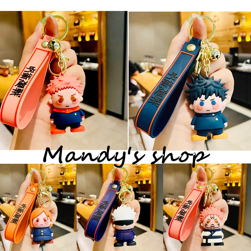 

Q Version Anime Figure Toys Anime Jujutsu Kaisen Figure Yuji Itadori Gojo Satori Action Figure Toys Kid Gift Keychains keyring