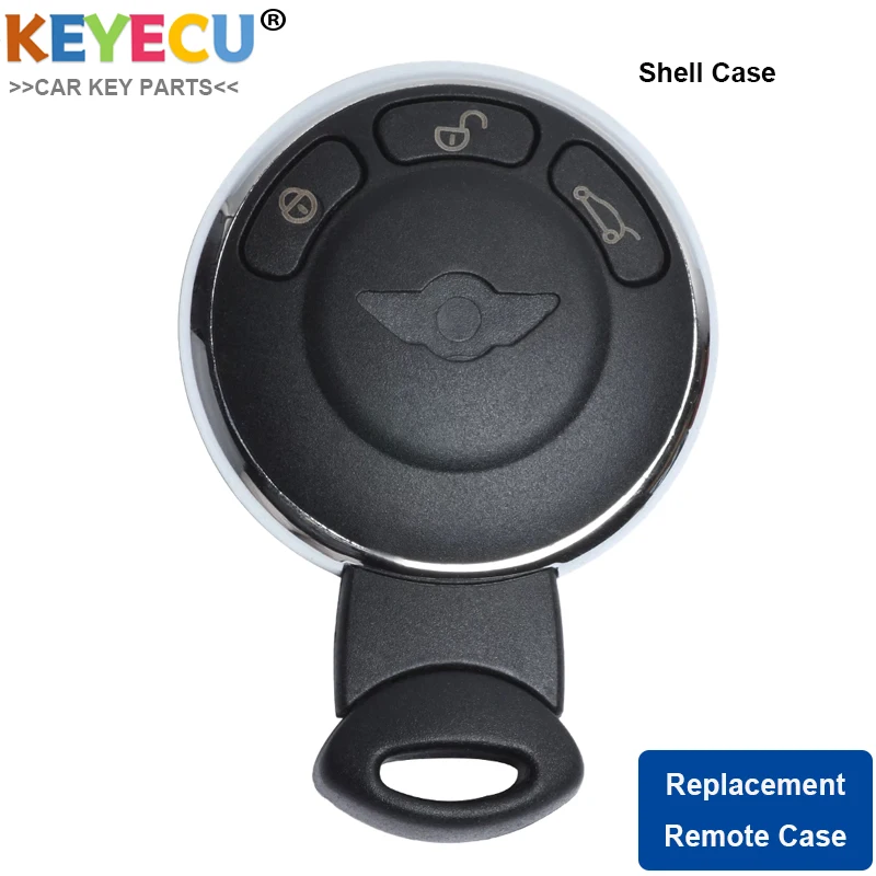 Смарт чехол KEYECU без ключа для BMW Mini Cooper R56 R57 R58 R60 R61 брелок с 3 кнопками и маленьким