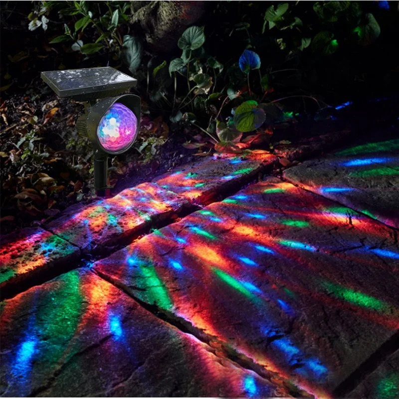 

Garden Lighting RGB Color-Changing LED Viewing Lights, IP55 Waterproof, Solar Powered, Suitable for Eaves, Lawns, Gardens