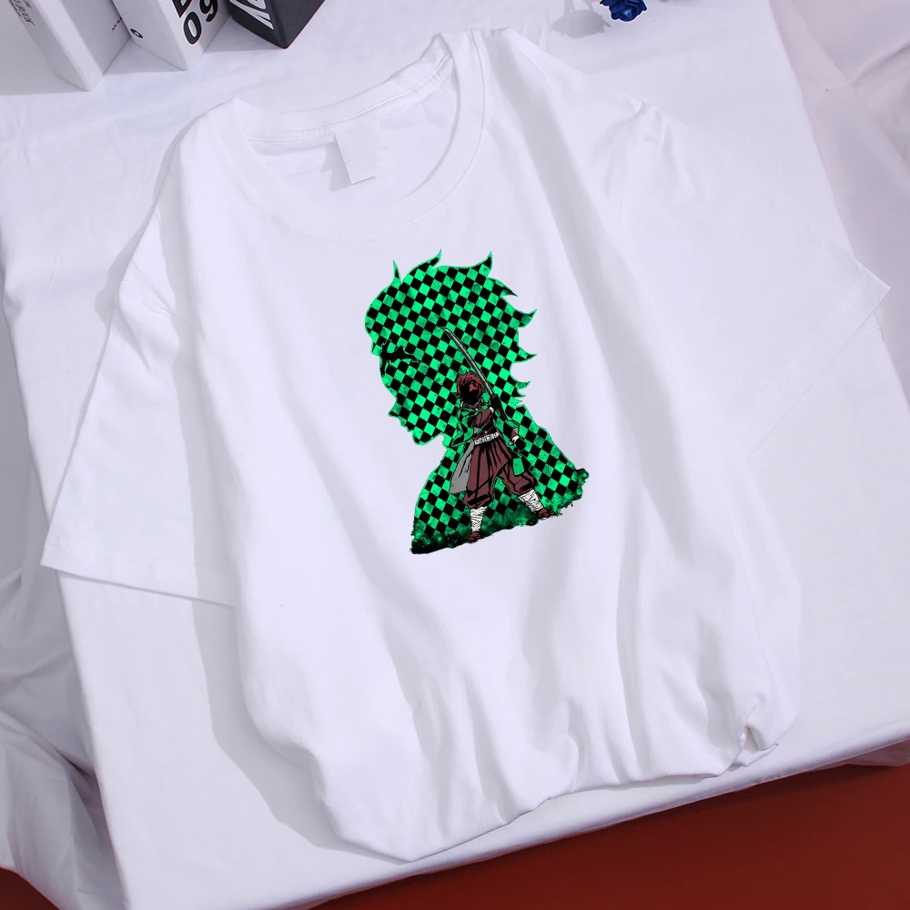 

Женская свободная футболка с рисунком Демонов и убийц из Японии, 2021 хлопок