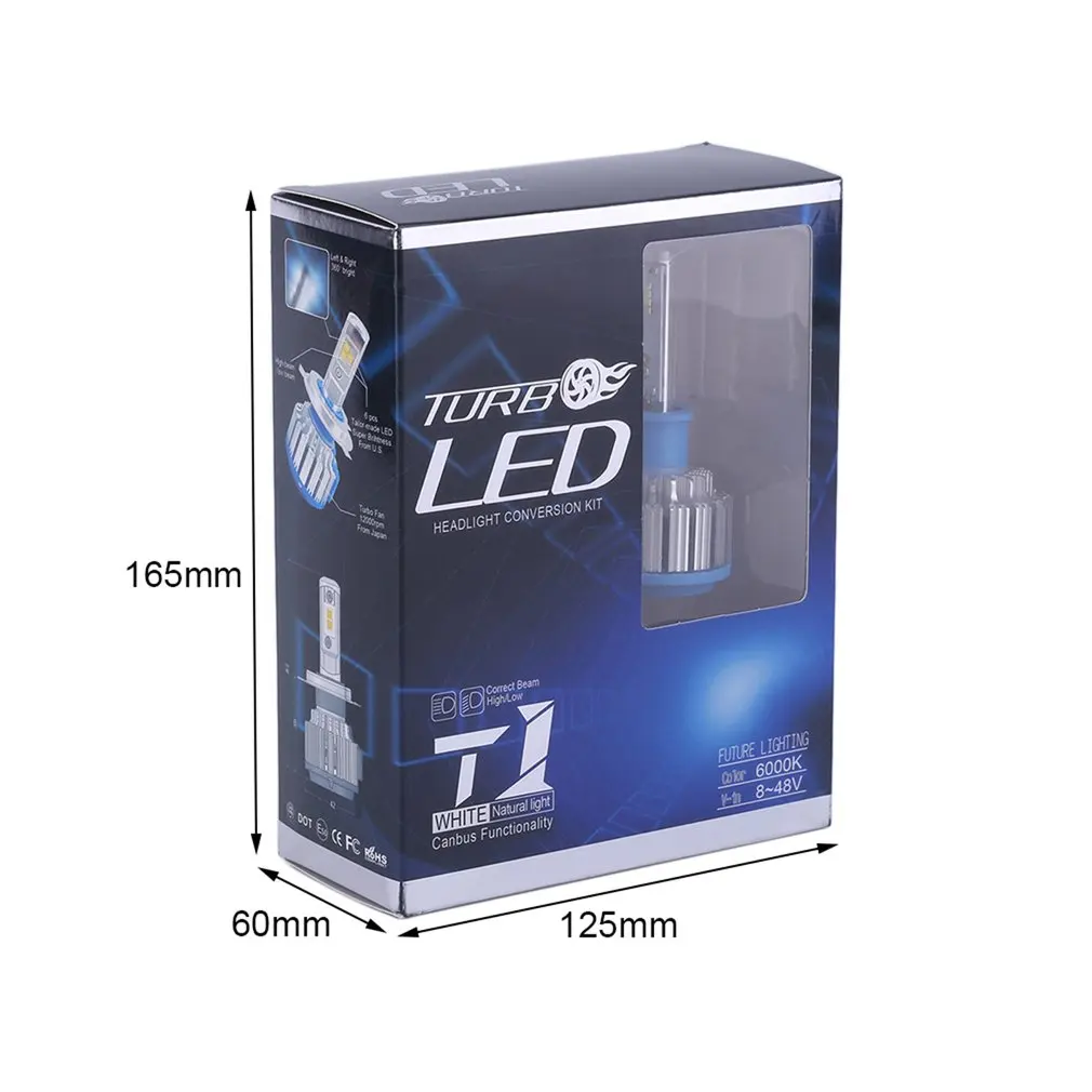 

H1/H3/H7/H8/H9/H11/9005/HB3/9006/HB4/880/881/H27/9012/HIR2/H4 Car High Power Light Car Headlight Auto Front Lamp 7000lm 6000K