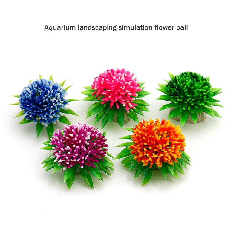 

Aquarium Landscaping Simulation Water Plants Fish Tank Simulation Grass Decoration Fake Flowers Bonsai Sushi Decoration Plants