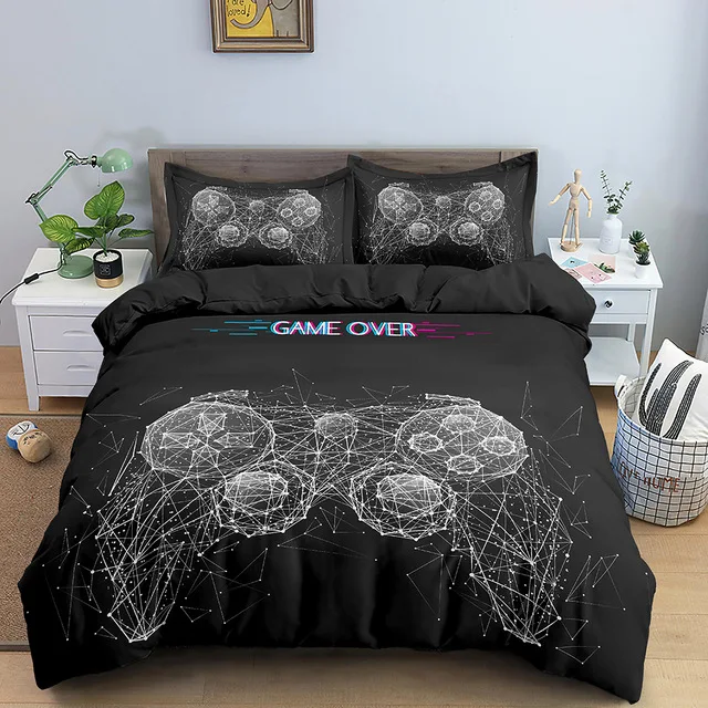 

New 3D Print Gamer Duvet Cover Cartoon Bedding Sets Kids Boys Gifts Bed Set 2/3 Pcs Quilt Comforter Covers Home Textiles