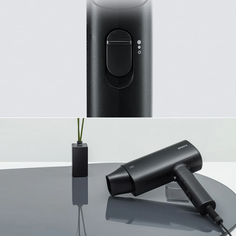 Xiaomi Mijia SMATE фен для волос, дорожный бытовой фен, инструменты для укладки волос, фен для горячей и холодной воды, 220 В, 1600 Вт, вентилятор с американской вилкой