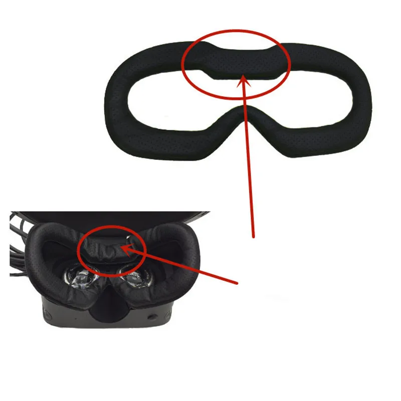 

for Oculus rift s VR Memory Face Foam Replacement . Comfortable Pu Leather Cushion Pad, Increased FOV.