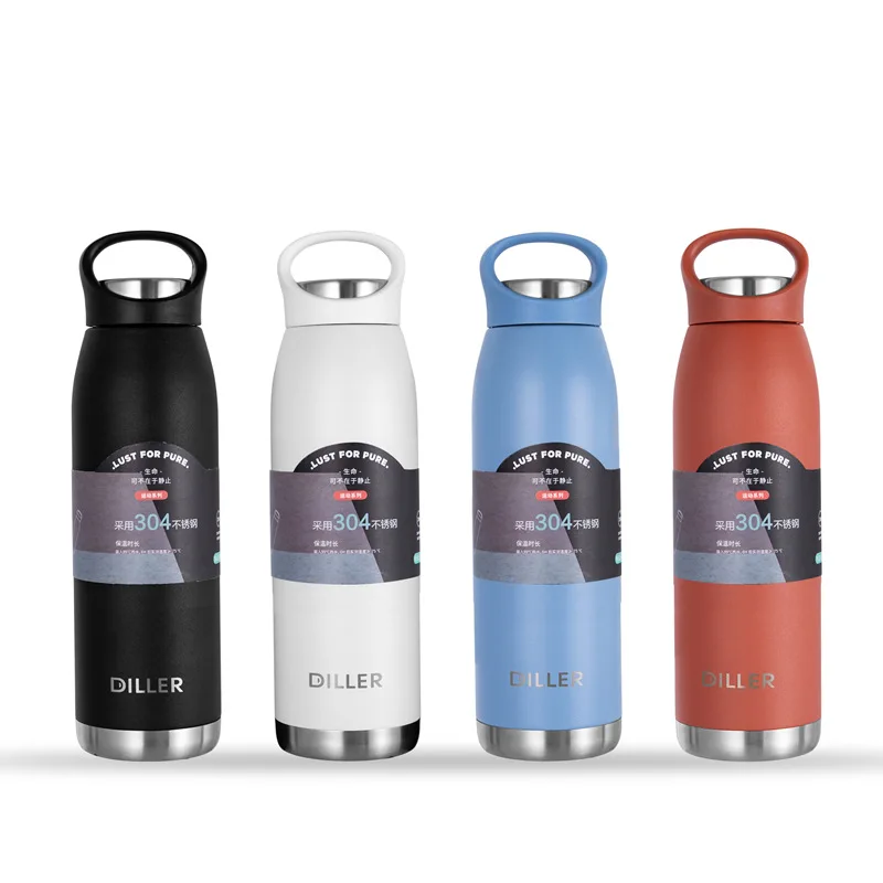 650 мл вместительный изолированный термос бутылка для воды улицы велосипеда 18/8