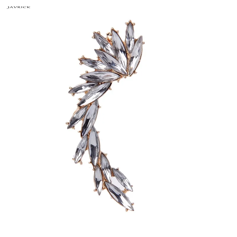 Блестящие серьги-гвоздики JAVRICK модные элегантные серьги-клипсы с бриллиантами