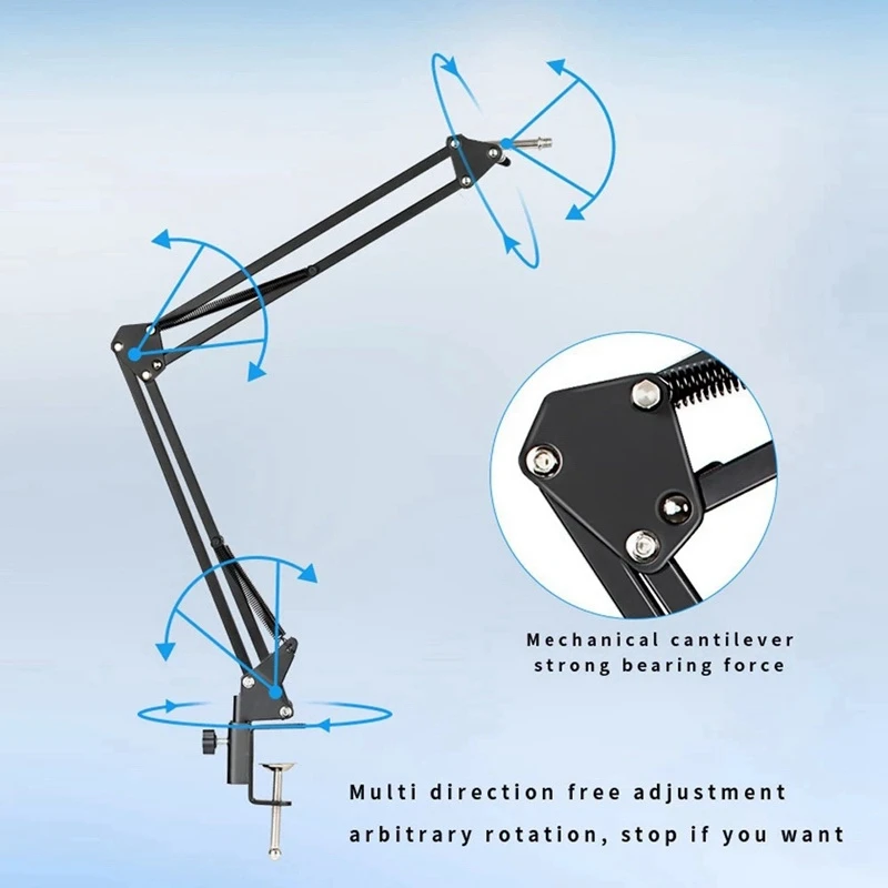 Студийный конденсаторный микрофон с амортизирующим креплением для сетевого