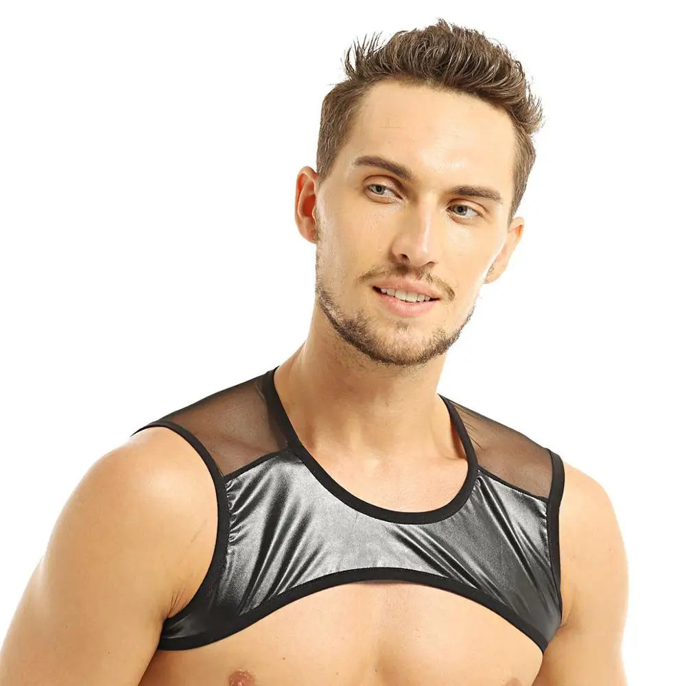 Мужские модные майки в стиле пэчворк прозрачная сетчатая майка без рукавов