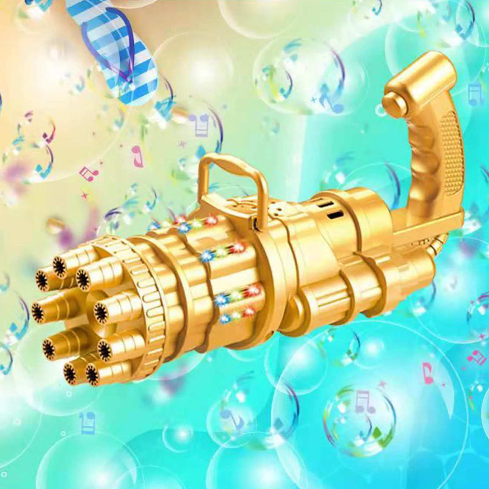 Новинка автоматический пистолет для пузырей Gatling игрушки Летняя машина мыльных 2