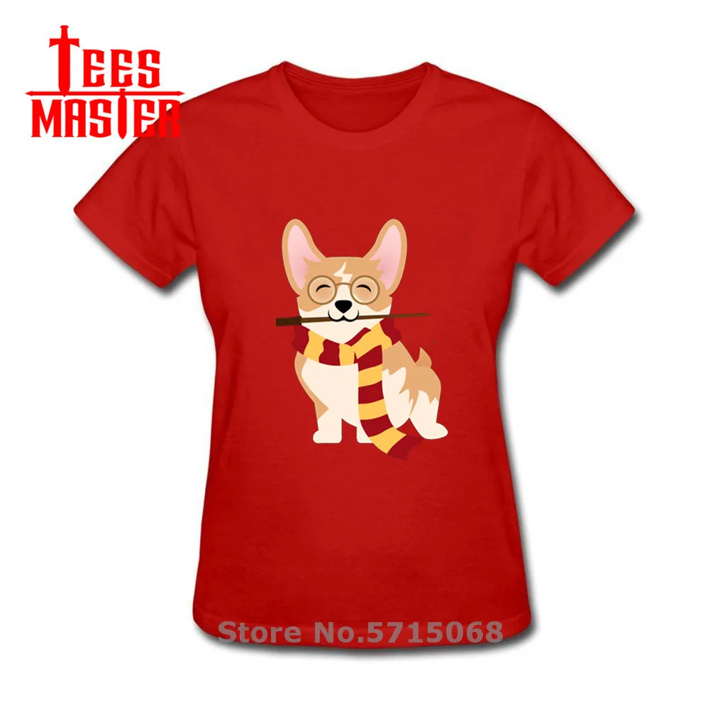 Новинка футболка с изображением Гарри корги женская забавным волшебным