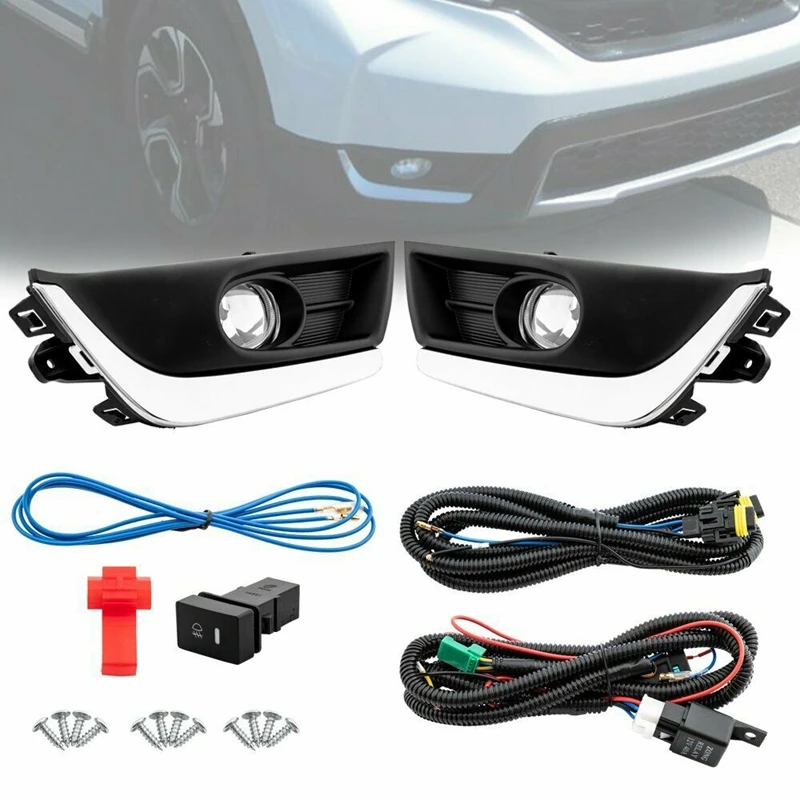 

AU04 -Car Bumper Fog Lights Driving Lamps for Honda CRV 2017-2018