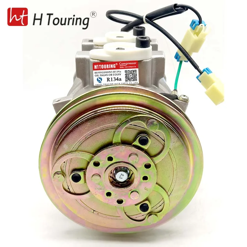 Компрессор кондиционера dkv14c для экскаватора Hitachi Hyundai R225-7 A5000-674-00-1 11N 690040 11Н6-90040 11Н