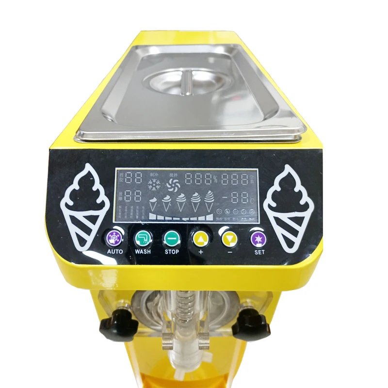 

Hot sale table top mini soft ice cream milkshake vending machine 1 Flavors Ice Cream Maker 16L/H