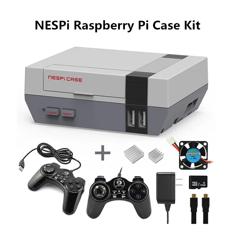 Защитный чехол для Raspberry Pi 7 в 1 NESPi 3B + набор сделай сам игровой контроллер
