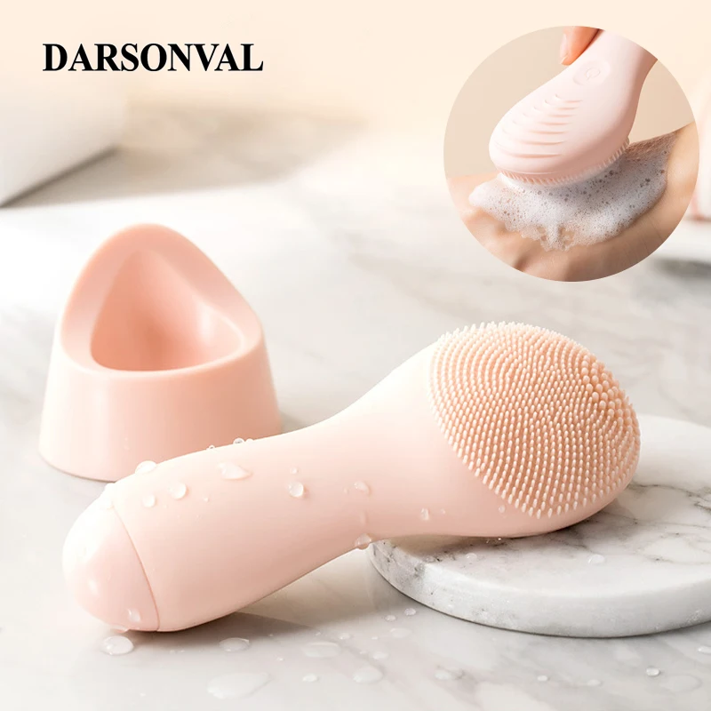 

Электрические щетки для чистки лица силиконовые водостойкие 8 уровень Ультразвуковой очиститель для лица Массажер для кожи лица Уход limpiador ...