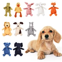 13 colors dog chew squeak toys rope interactive toy cute monkey bear lion animal plush toy puppy chew molar toy wholesale