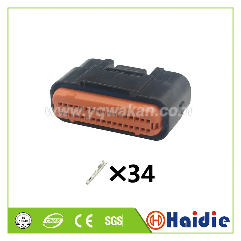 

Free shipping 1set JAE 34pin ECU Motorcycle cable connector 34 way wire harness cable waterproof connector MX23A34SF1 MX23A34XF1