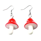 Серьги-подвески в виде грибов для девочек, Забавные милые акриловые украшения, 1 пара, уникальные рождественские подарки для женщин и девушек, бижутерия