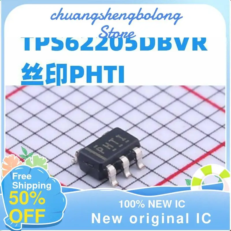 

10-200PCS TPS62205DBVR TPS62205 PHTI New original IC