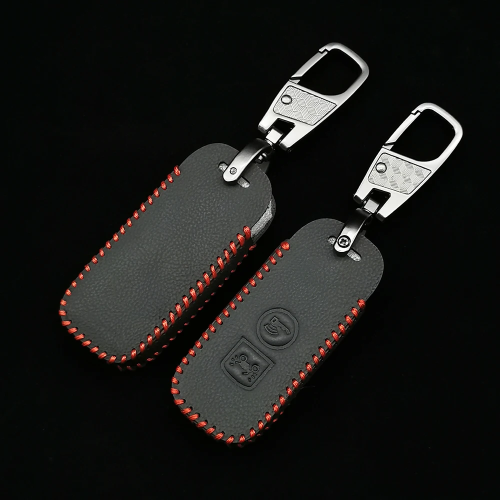 

New Style Leather Key Case For Honda X ADV SH 300 150 125 Forza 300 125 PCX150 2018 Motorcycle Scooter 2 Button Smart Key Cover