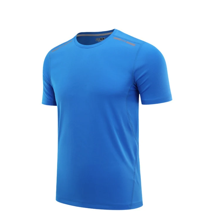 

Спортивная футболка из чистого хлопка с коротким рукавом и круглым вырезом