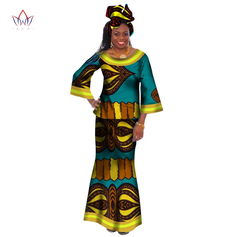 Женские модные комплекты одежды 2020 года топ с круглым вырезом и юбка до щиколотки