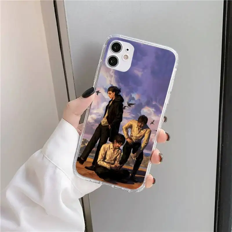 

Attack on Titan Eren Jaeger Phone Case Transparent soft For iphone 5 5s 5c se 6 6s 7 8 11 12 plus mini x xs xr pro max