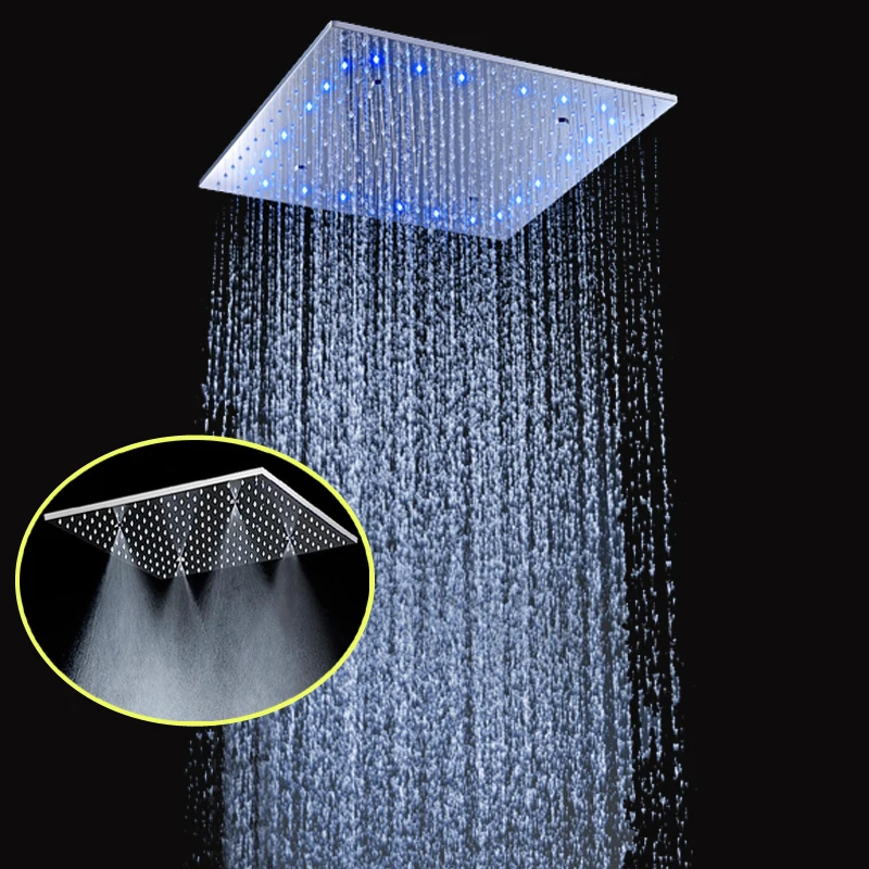 Насадка для душа 16 &quot/20&quot меняющая цвет светодиодный датчик температуры